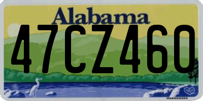 AL license plate 47CZ460