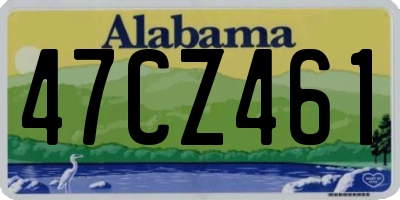 AL license plate 47CZ461