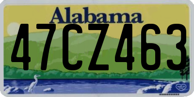AL license plate 47CZ463