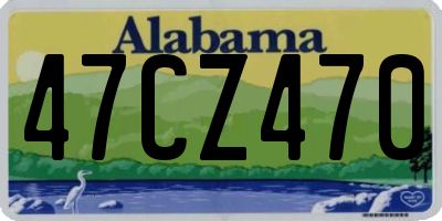 AL license plate 47CZ470