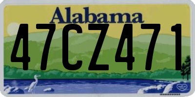 AL license plate 47CZ471