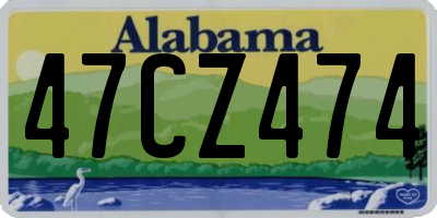 AL license plate 47CZ474