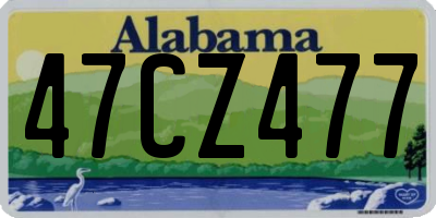 AL license plate 47CZ477