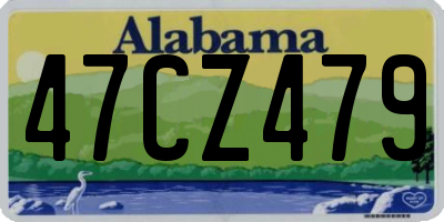 AL license plate 47CZ479