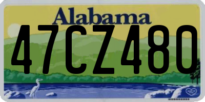 AL license plate 47CZ480