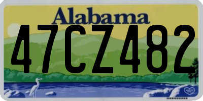 AL license plate 47CZ482