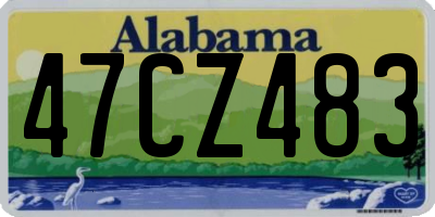 AL license plate 47CZ483