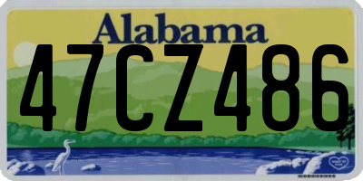 AL license plate 47CZ486