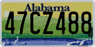 AL license plate 47CZ488