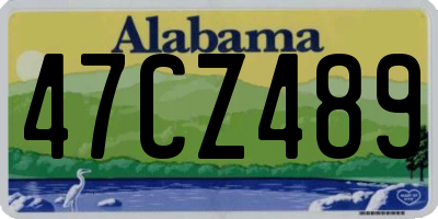AL license plate 47CZ489