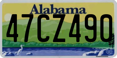 AL license plate 47CZ490