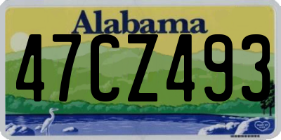 AL license plate 47CZ493