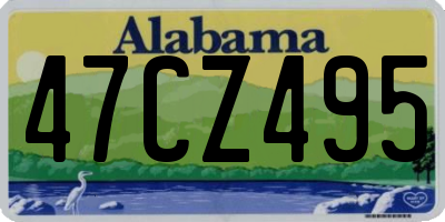 AL license plate 47CZ495