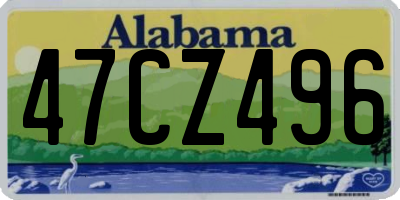 AL license plate 47CZ496
