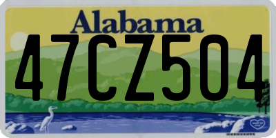 AL license plate 47CZ504