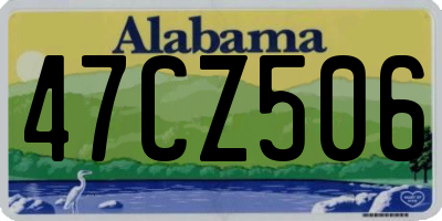 AL license plate 47CZ506