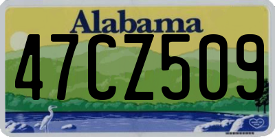 AL license plate 47CZ509