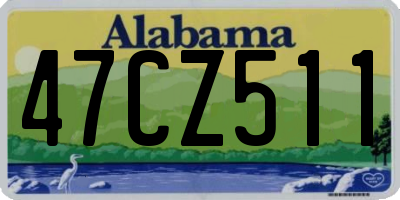 AL license plate 47CZ511