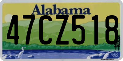 AL license plate 47CZ518