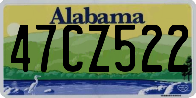 AL license plate 47CZ522