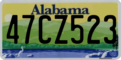 AL license plate 47CZ523