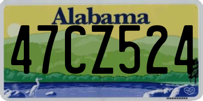 AL license plate 47CZ524