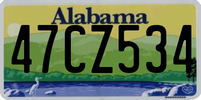 AL license plate 47CZ534