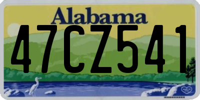 AL license plate 47CZ541