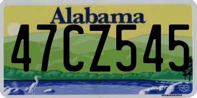 AL license plate 47CZ545