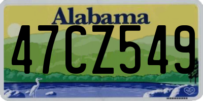 AL license plate 47CZ549