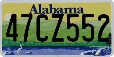 AL license plate 47CZ552
