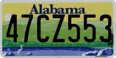 AL license plate 47CZ553