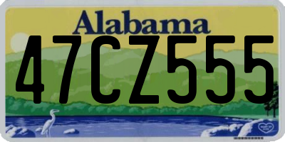 AL license plate 47CZ555