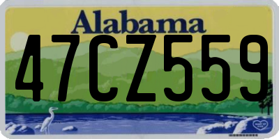 AL license plate 47CZ559