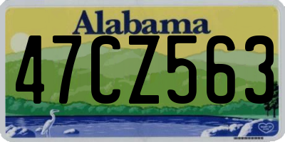 AL license plate 47CZ563