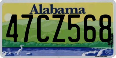 AL license plate 47CZ568
