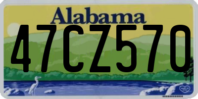 AL license plate 47CZ570
