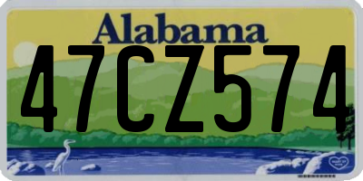 AL license plate 47CZ574