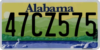 AL license plate 47CZ575