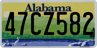 AL license plate 47CZ582