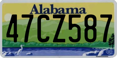 AL license plate 47CZ587
