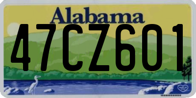 AL license plate 47CZ601