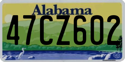 AL license plate 47CZ602
