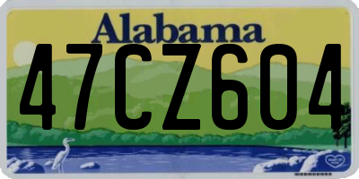 AL license plate 47CZ604