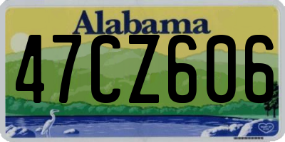 AL license plate 47CZ606