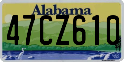 AL license plate 47CZ610