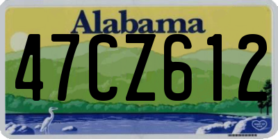 AL license plate 47CZ612
