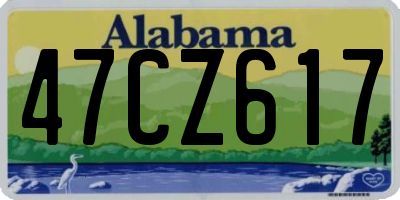 AL license plate 47CZ617