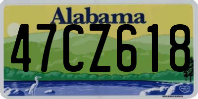 AL license plate 47CZ618