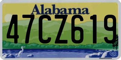 AL license plate 47CZ619